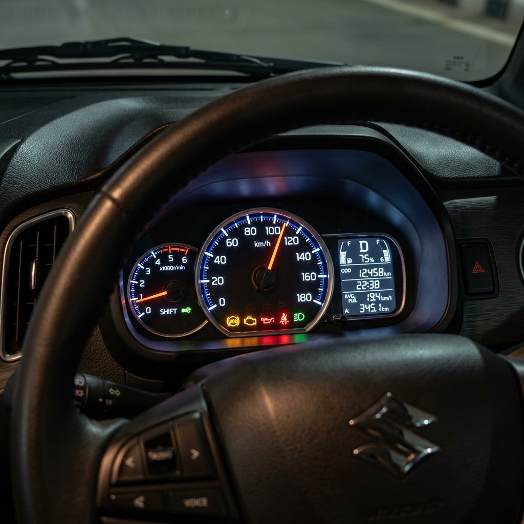 Maruti WagonR 2025 Instrument Cluster Closeup