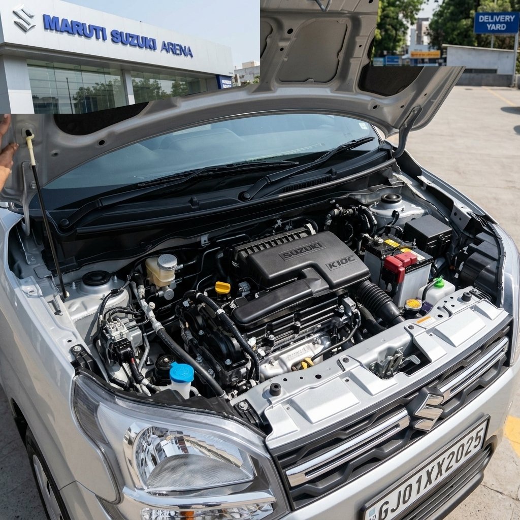 Maruti WagonR K10C Engine Bay PDI Check