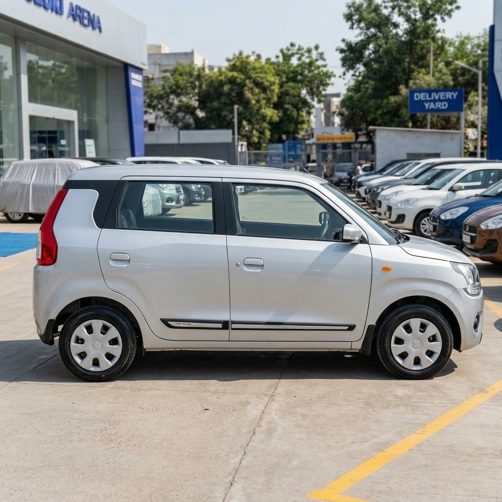 Silky Silver WagonR 2025 LH Side Profile