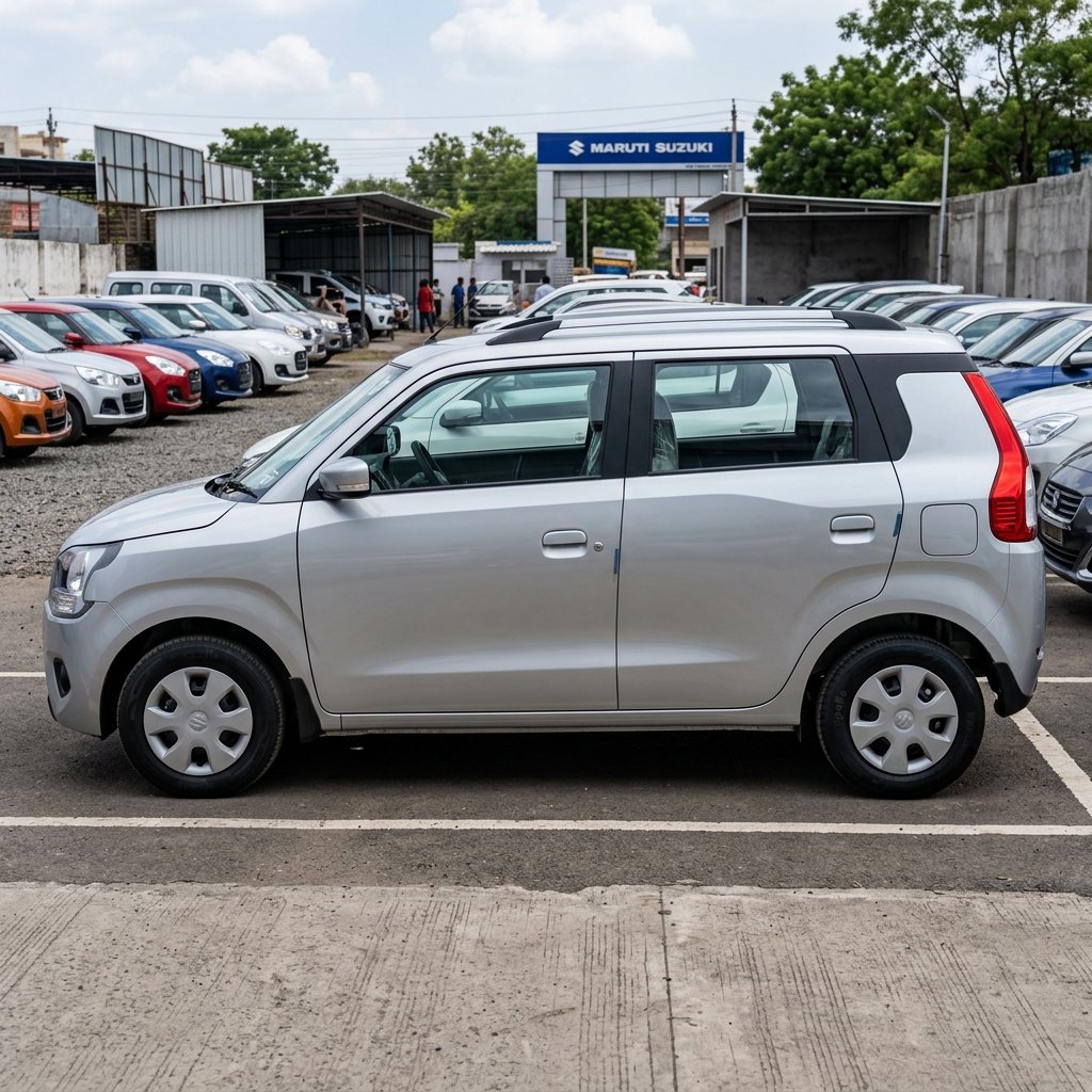 Silky Silver WagonR 2025 RH Side Profile